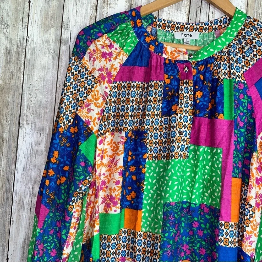 Fate All In Good Time Patchwork Dress - Picture 6 of 8